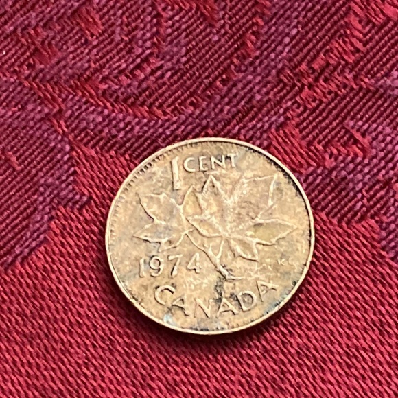 Vintage 1974 1 CENT CanAda - Picture 2 of 2